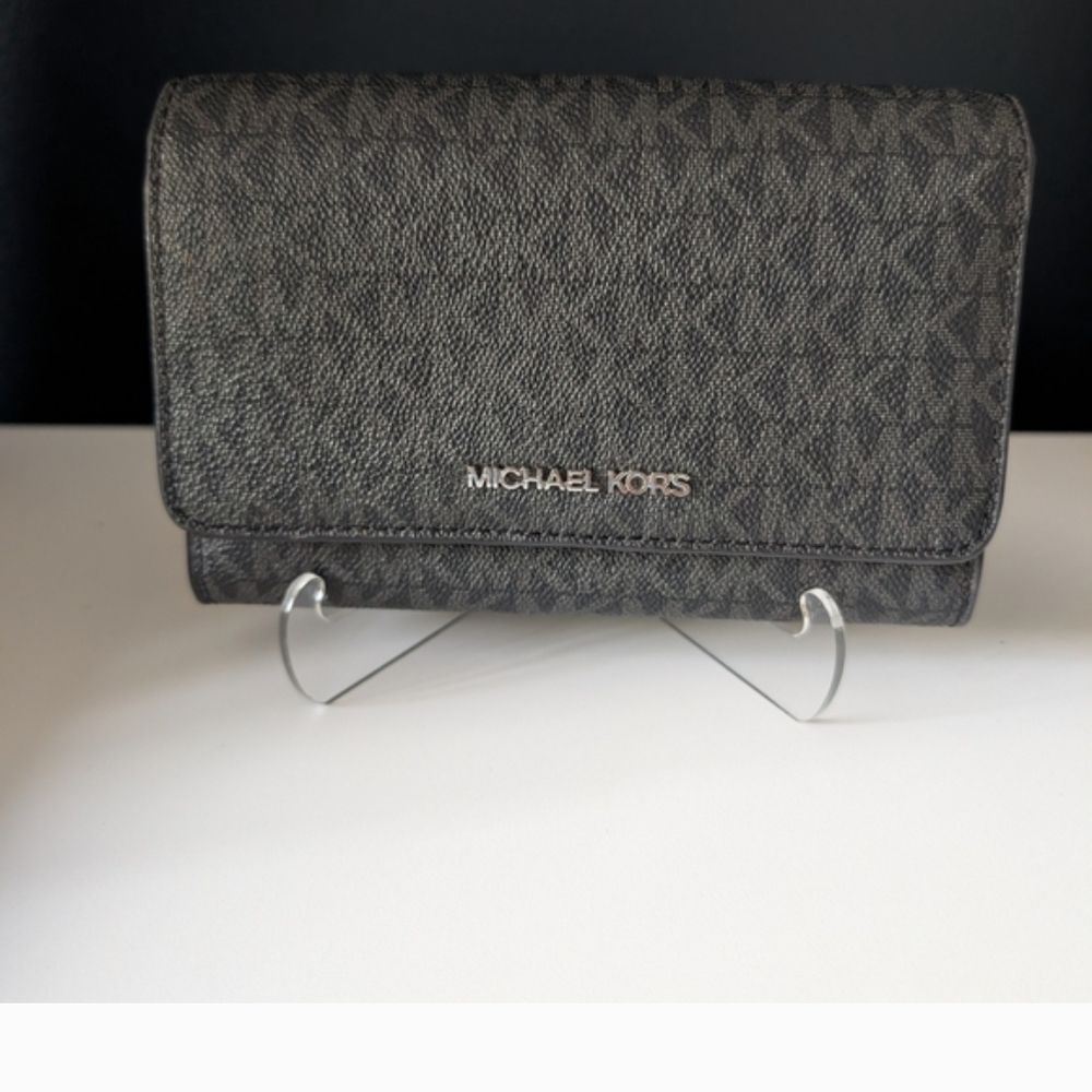 Michael Kors Signature Logo Wallet in Coated Canvas